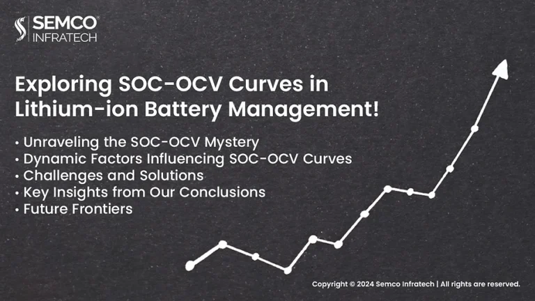 Exploring SOC-OCV Curves in Lithium-ion Battery Management - SEMCO INFRATECH Battery Management Systems
