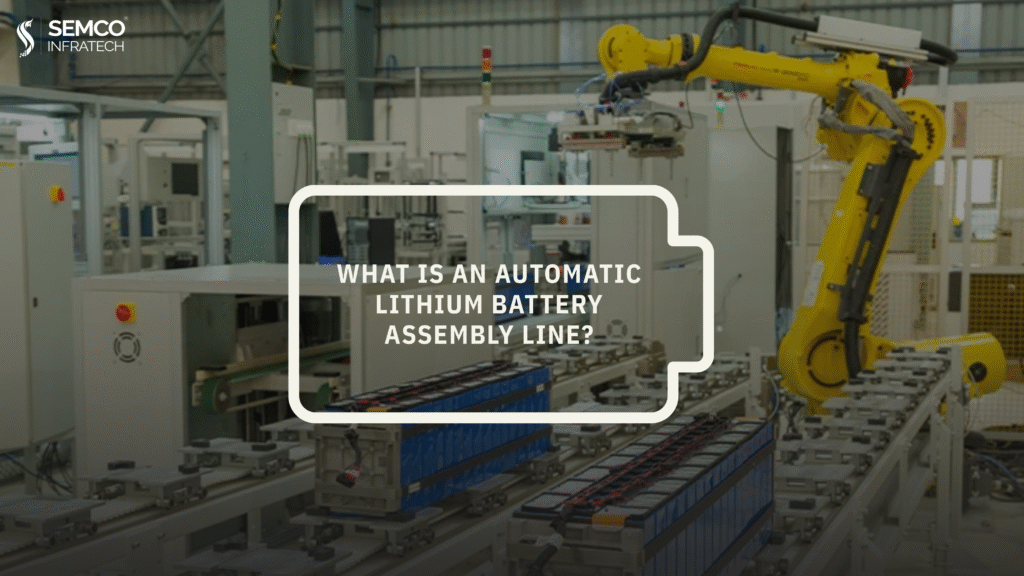 Automatic lithium battery assembly line